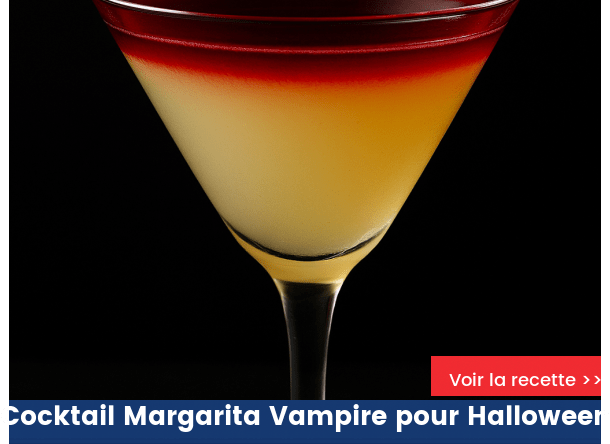 Cocktail Margarita Vampire pour Halloween